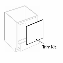 Luxor Smoky Grey MCB27-TRM: Microwave Base Cabinet Trim Kit: Assembled Kitchen Cabinets