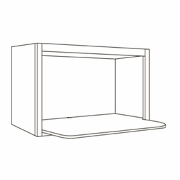 Luxor Smoky Grey MW3018: Microwave Wall Cabinet: Assembled Kitchen Cabinets