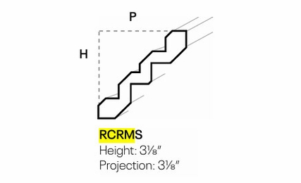 Luxor Smoky Grey RCRMS: Royal Crown Molding: Assembled Kitchen Cabinets