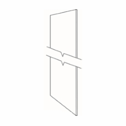 Luxor Smoky Grey UREP24: Refrigerator End Panel: Assembled Kitchen Cabinets