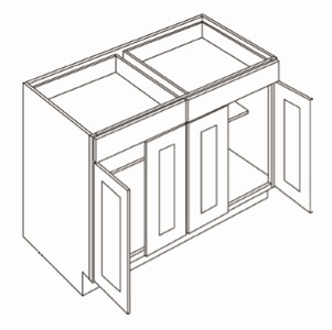 2 Drawer 4 Door Base Cabinets schemantics image