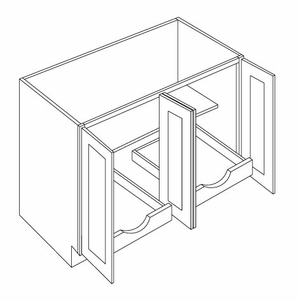 Full Height 4 Door Base Cabinets W/2 POS schemantics image