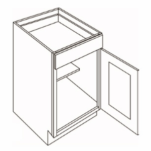 1 Door 1 Drawer Base Cabinet schemantics image