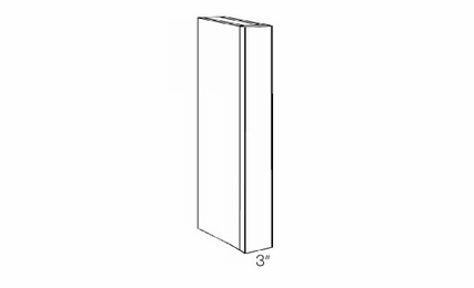 Luxor White CLM-42X15: Column: Assembled Kitchen Cabinets