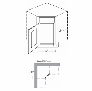 Diagonal Corner Sink Fronts schemantics image