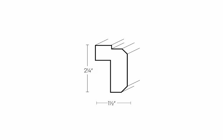 Luxor White LTRMS: Light Rail Molding: Assembled Kitchen Cabinets