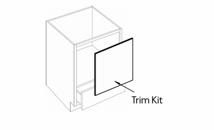 Luxor White MCB24-TRM: Microwave Base Cabinet Trim Kit: Assembled Kitchen Cabinets
