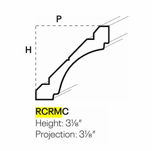 Coved Crown Moldings schemantics image