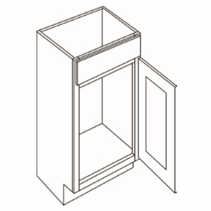 1 Door Vanity Sink Base Cabinets schemantics image