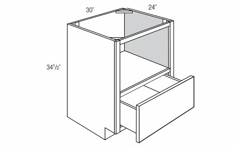 MB30: Base Microwave Cabinet: Essex RTA Kitchen Cabinet
