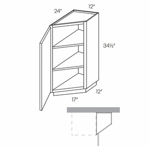 Angle Base End Cabinets schemantics image