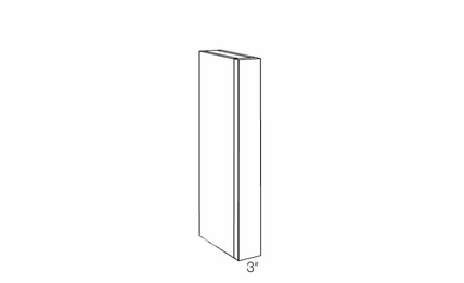 Milano Fossil Grey (Gloss) CLM-36X15: Wall Column: Assembled Kitchen Cabinets