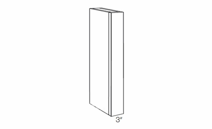 Milano Fossil Grey (Gloss) CLM-42X15: Wall Column: Assembled Kitchen Cabinets