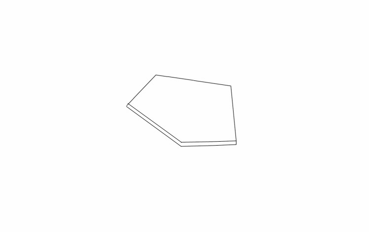 Milano Fossil Grey (Gloss) CSFFL36: Diagonal Corner Sink Floor: Assembled Kitchen Cabinets