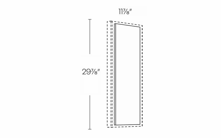 Milano Fossil Grey (Gloss) WDE1230: Wall Decorative End Panel: Assembled Kitchen Cabinets