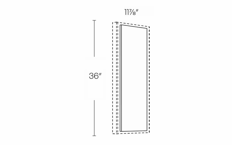 Milano Fossil Grey (Gloss) WDE1236: Wall Decorative End Panel: Assembled Kitchen Cabinets