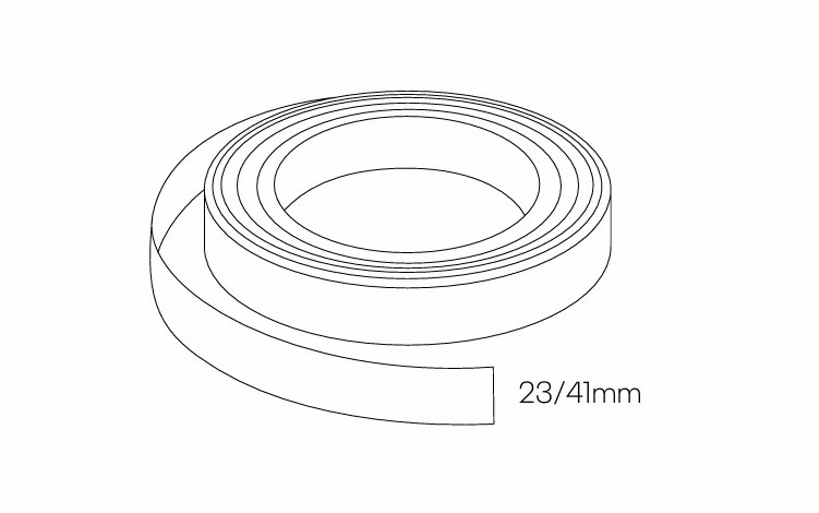 Milano Polar White (Gloss) EDGEBAND: Edge Banding: Assembled Kitchen Cabinets