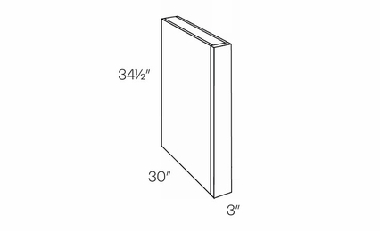 Milano Sand (Matte) CLM-B30: Base Column: Assembled Kitchen Cabinets
