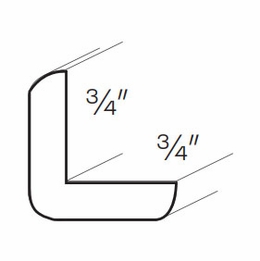 Milano Sand (Matte) OCM: Outside Corner Molding: Assembled Kitchen Cabinets