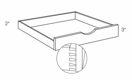 Milano Seaside (Matte) POS15: Pull Out Shelf: Assembled Kitchen Cabinets