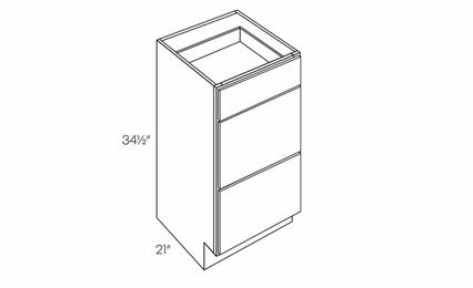 Milano Seaside (Matte) VDB12: Vanity Drawer Base Cabinet: Assembled Kitchen Cabinets