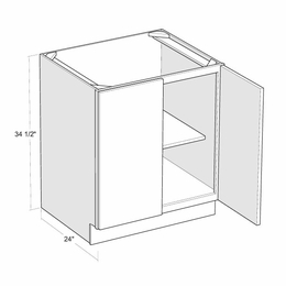 Montclair Cashmere B24FH: 24" Full Height Door Base Cabinet: Assembled Kitchen Cabinets
