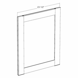 Montclair Cashmere BDE24: Base Decorative End Panel: Assembled Kitchen Cabinets
