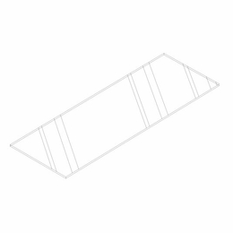 Montclair Cashmere GLASS SHELF 18: Glass Shelf: Assembled Kitchen Cabinets