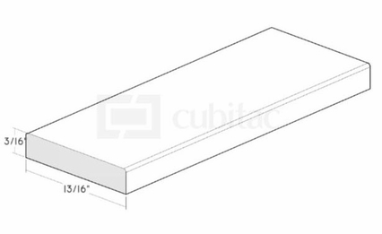 Montclair Cashmere SME1B: Scribe Molding With Eased Edge: Assembled Kitchen Cabinets