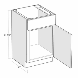 Montclair Cashmere V2121-R: 21" Vanity Sink Base Cabinet (Right Hinge Door): Assembled Kitchen Cabinets