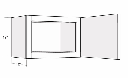 Montclair Cashmere W1812: 12" High Wall Cabinet: Assembled Kitchen Cabinets
