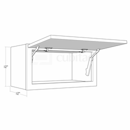 Montclair Cashmere W2412HD: 12" Horizontal Cabinet: Assembled Kitchen Cabinets