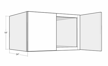 Montclair Cashmere W3018X24: 24" Deep Wall Cabinet: Assembled Kitchen Cabinets