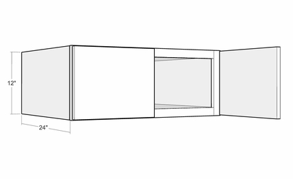 Montclair Cashmere W3612x24: 24" Deep Wall Cabinet: Assembled Kitchen Cabinets