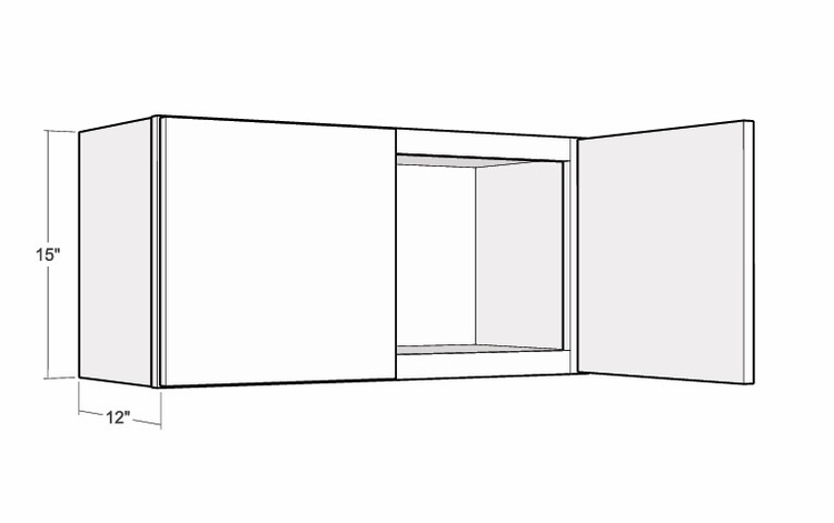 Montclair Cashmere W3615: 15" High Wall Cabinet: Assembled Kitchen Cabinets