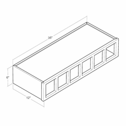 Montclair Cashmere WCUBY-36: 36" High Wine Cubby: Assembled Kitchen Cabinets