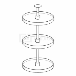 Montclair Cashmere WOOD-LS36/42: Wood Wall Lazy Susan: Assembled Kitchen Cabinets