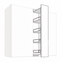 Montclair Cashmere WSP636: Wall Spice Cabinet Pull Out: Assembled Kitchen Cabinets