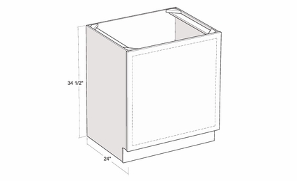 Montclair Lace BO30: 30" Base Oven Cabinet: Assembled Kitchen Cabinets