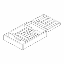 Montclair Lace DCD-18: Drawer Cutlery Divider: Assembled Kitchen Cabinets