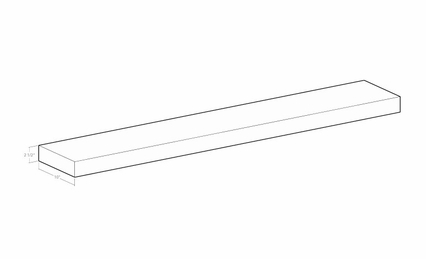 Montclair Lace FSH-24: Floating Shelf: Assembled Kitchen Cabinets