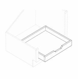 Montclair Lace POS18: Pull Out Shelf: Assembled Kitchen Cabinets