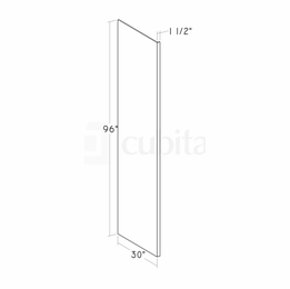 Montclair Lace REP153096: Refrigerator End Panel: Assembled Kitchen Cabinets