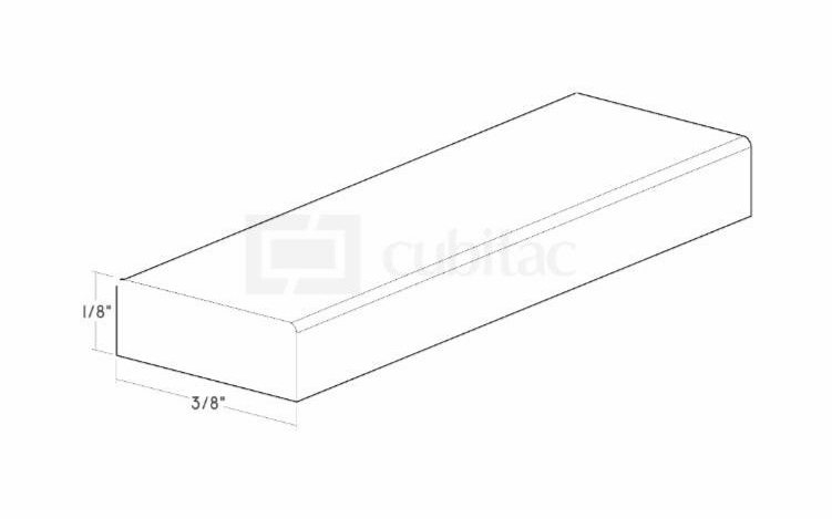 Montclair Lace SME1A: 3/8" x 1/8" Scribe Molding With Eased Edge : Assembled Kitchen Cabinets
