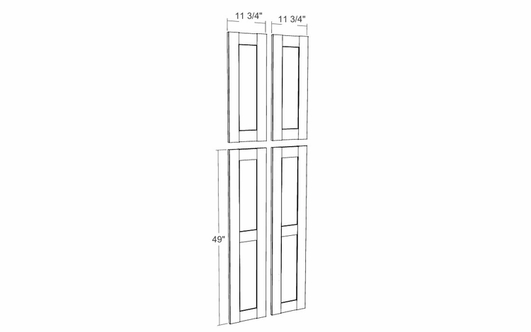 Montclair Lace TDE84: Tall Decorative End Panel: Assembled Kitchen Cabinets
