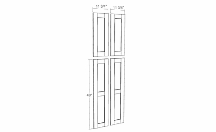 Montclair Lace TDE90: Tall Decorative End Panel: Assembled Kitchen Cabinets
