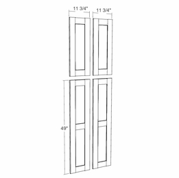 Montclair Lace TDE90: Tall Decorative End Panel: Assembled Kitchen Cabinets