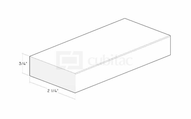Montclair Lace TMR1A: 3/4" Trim Molding With 1/16" Radius : Assembled Kitchen Cabinets
