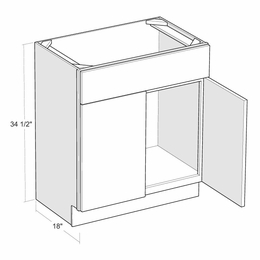 Montclair Lace V3018: 30" Vanity Sink Base Cabinet: Assembled Kitchen Cabinets