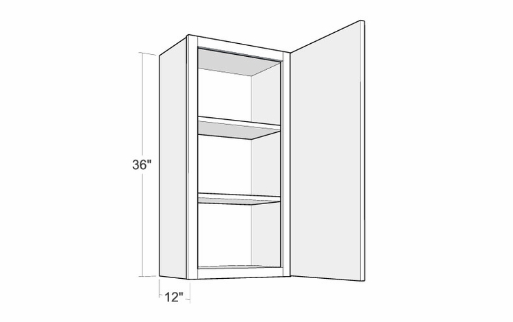 Montclair Lace W1536: 36" High Wall Cabinet: Assembled Kitchen Cabinets